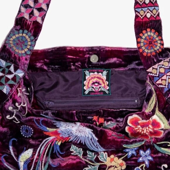 Johnny Was Multicolor Floral Tote Bag - Picture 4 of 9